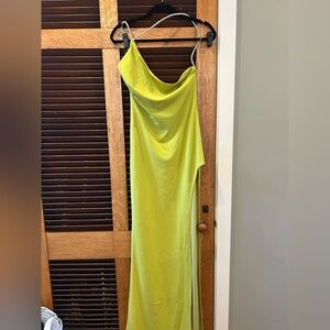 Elegant Lime Green Women's Dress
